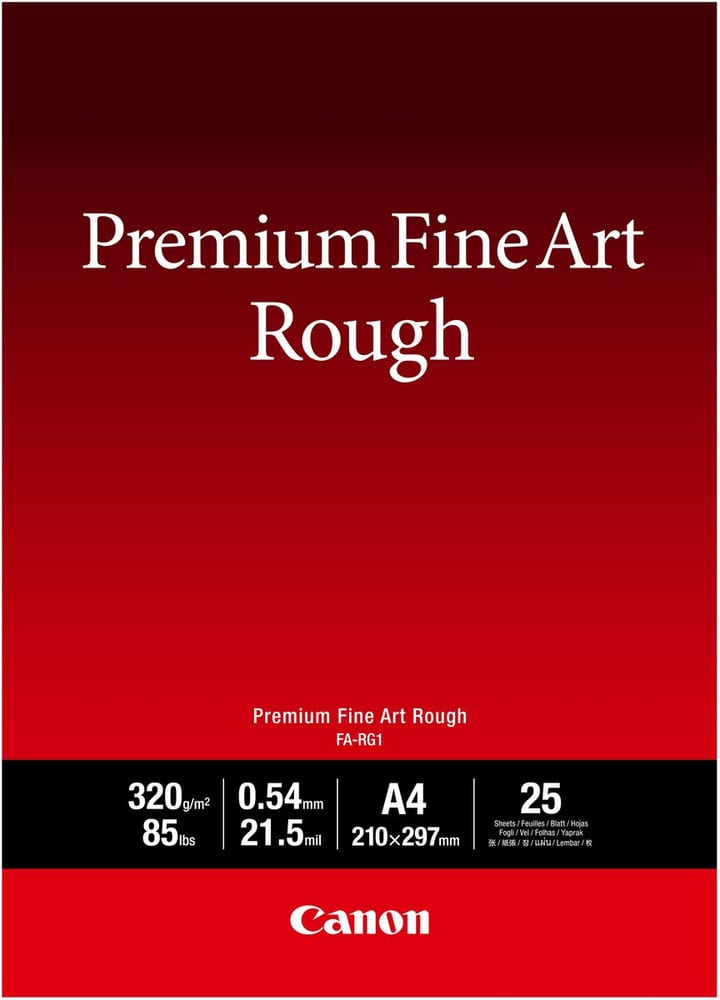 Premium Fine Art Rough Paper FA-RG1 A4 Carta per foto Canon 798289900000 N. figura 1