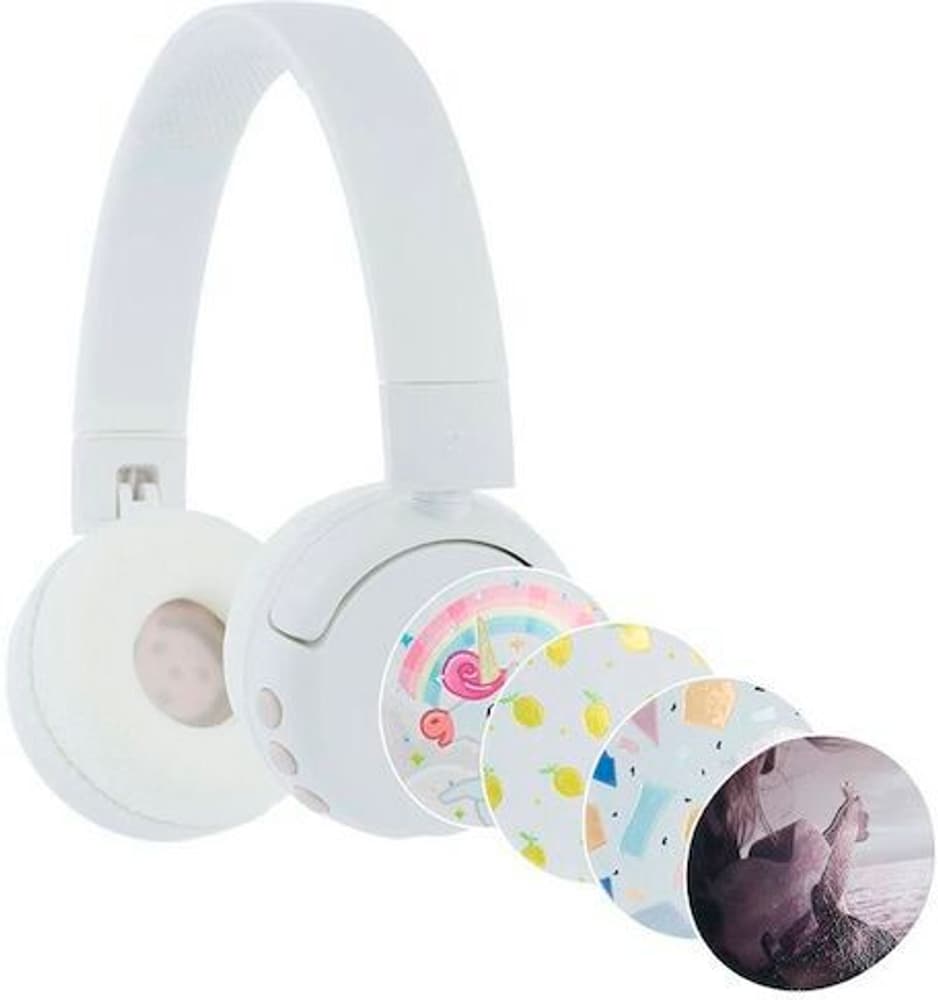 Kids headphones wireless POPFun (White) On-Ear Kopfhörer BuddyPhones 785302400819 Bild Nr. 1