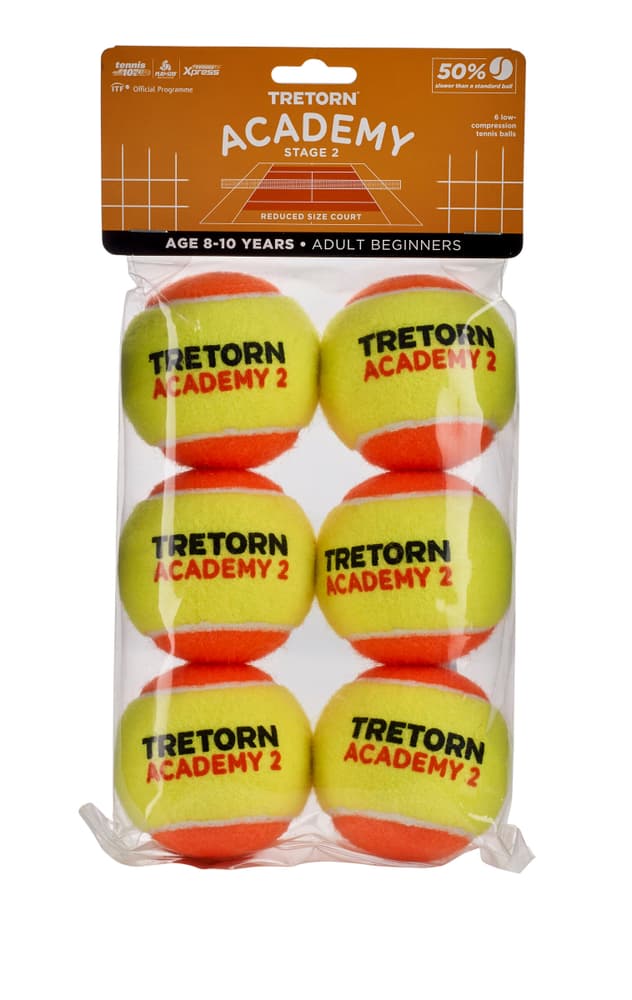 Academy Stage 2 Tennisball Tretorn 491564500000 Bild-Nr. 1