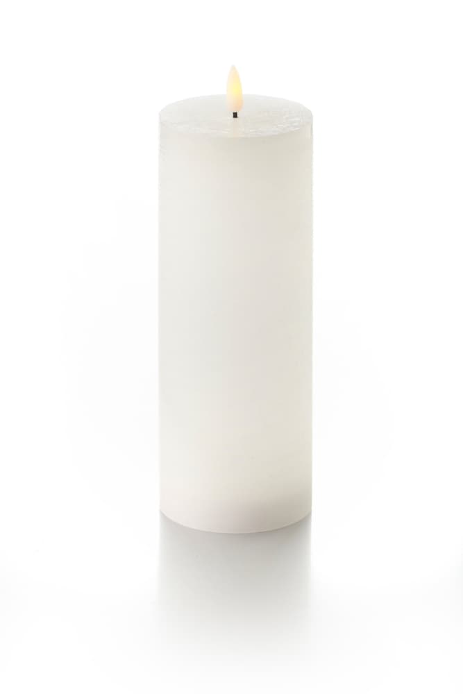 Candela cilindria rustico Candela LED Balthasar 658889700001 Colore Bianco Dimensioni ø: 7.5 cm x A: 20.0 cm N. figura 1