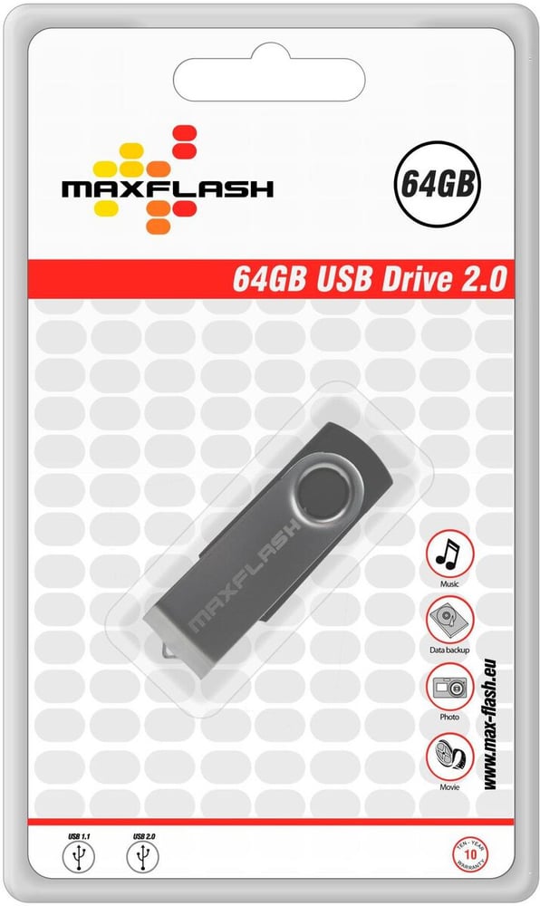 Standard USB Drive 64 GB USB Stick MaxFlash 785302404300 Bild Nr. 1