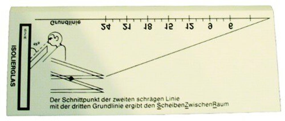 Spessimetro ottico per vetro Werkstarck 617091300000 N. figura 1