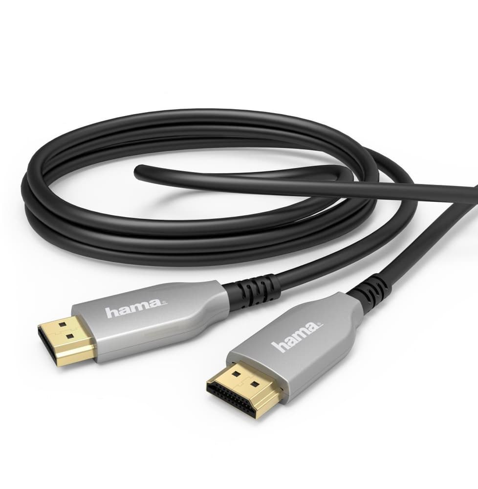 Câble HDMI™ optique actif, 4K, doré, 10 m Câble vidéo Hama 785300179723 Photo no. 1
