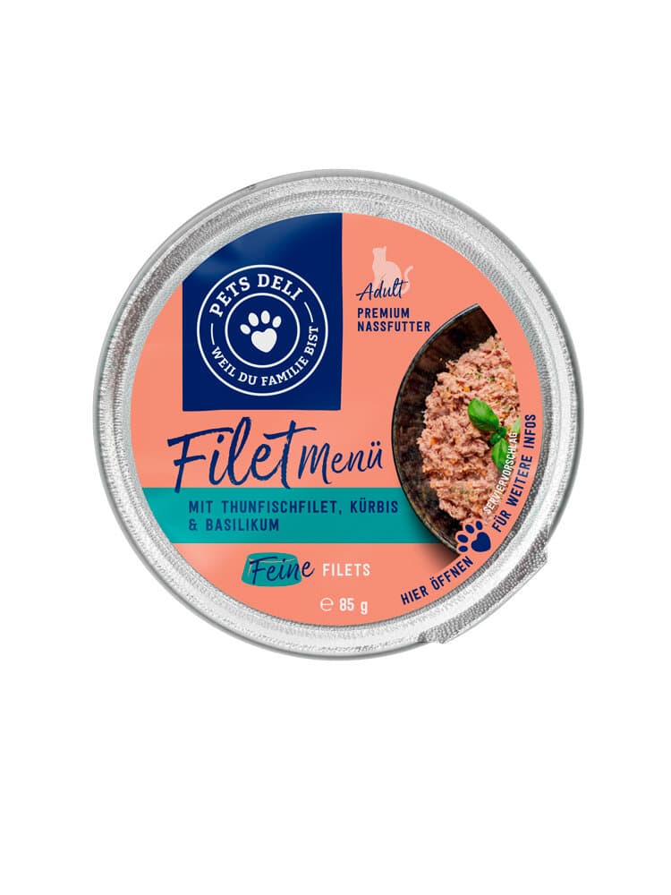 Filet Menü Thunfisch & Putenfilet, 0.085 kg Nassfutter Pets Deli 658333800000 Bild Nr. 1