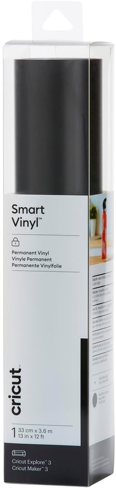 Vinylfolie Smart Permanent 33 x 366 cm, 1 Stück, Schwarz Schneideplotter Materialien Cricut 785302414486 Bild Nr. 1