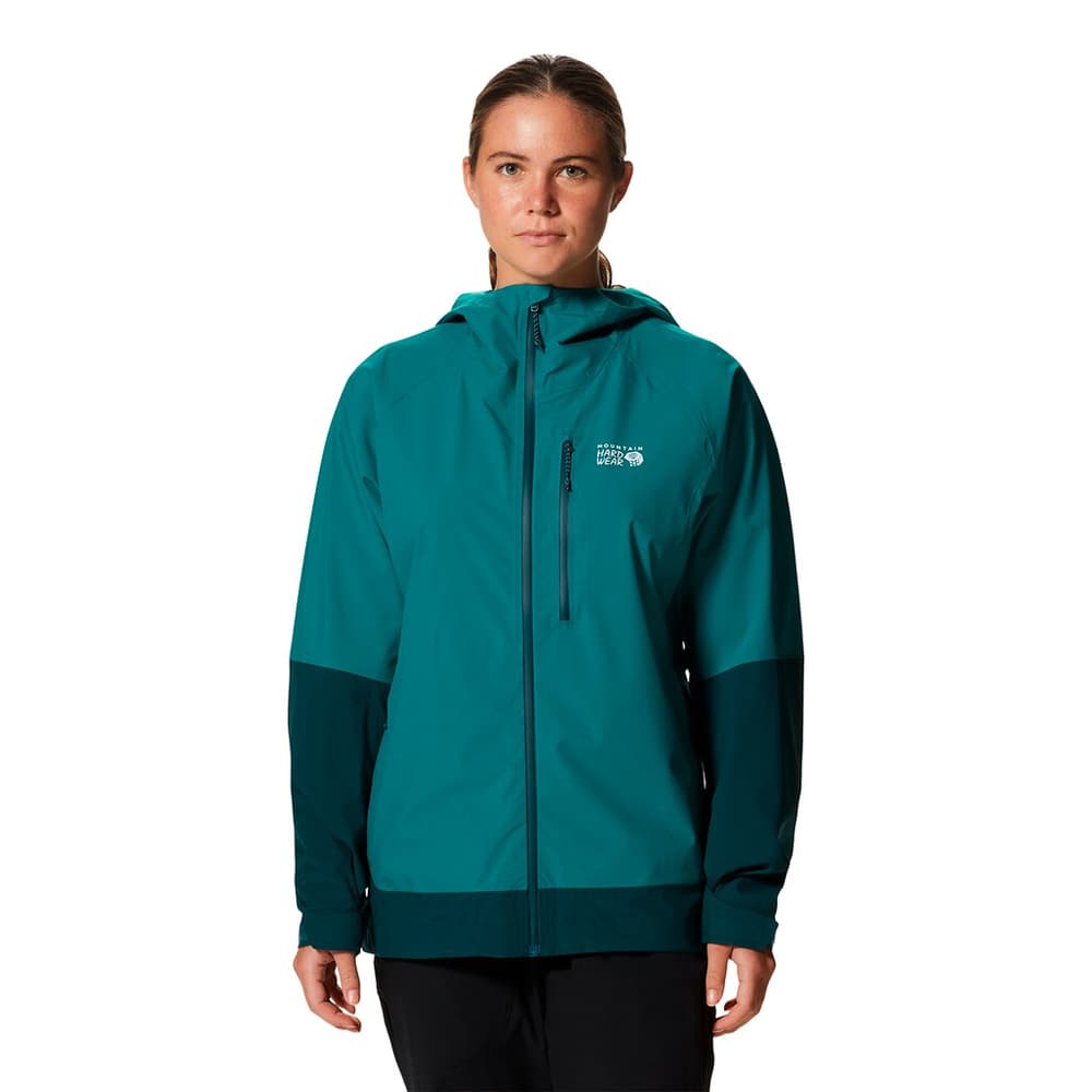 W Stretch Ozonic™ Jacket Giacca da trekking MOUNTAIN HARDWEAR 474121800265 Taglie XS Colore petrolio N. figura 1