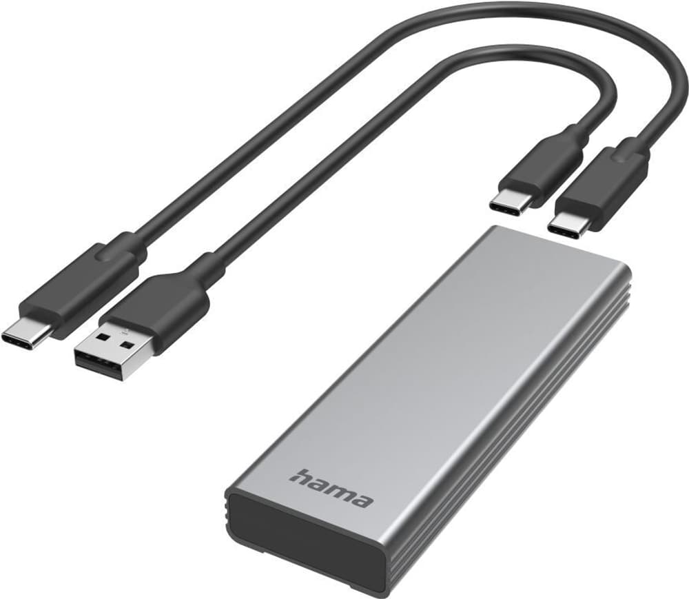USB-Festplattengehäuse für M.2 SATA & NVMe SSD-Festplatten Zubehör Festplatte / SSD Hama 785302423450 Bild Nr. 1