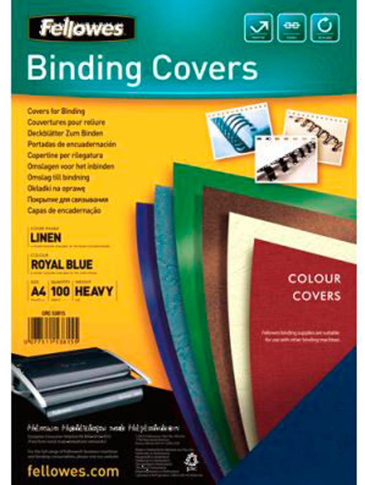 Struttura lino Cover A4 Accessori per rilegatrice Fellowes 785300150959 N. figura 1