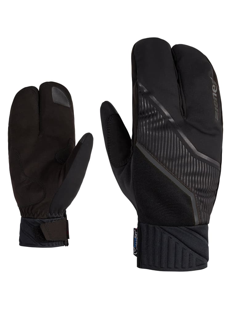 UZOMIOS AW Touch LOBSTER glove Guanti da sci di fondo Ziener 498557209020 Taglie 9 Colore nero N. figura 1