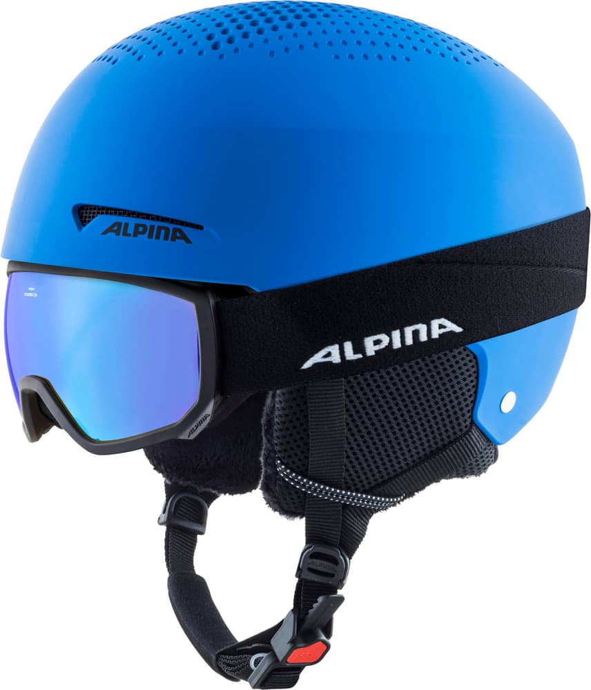 ZUPO SET (+Scarabeo Jr.) Casco da sci Alpina 468819050246 Taglie 48-52 Colore blu reale N. figura 1