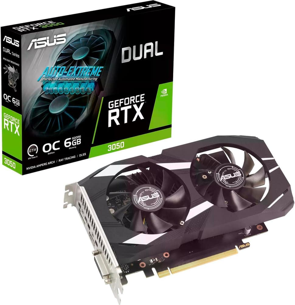 Dual GeForce RTX 3050 OC Edition 6 GB Scheda grafica Asus 785302435639 N. figura 1
