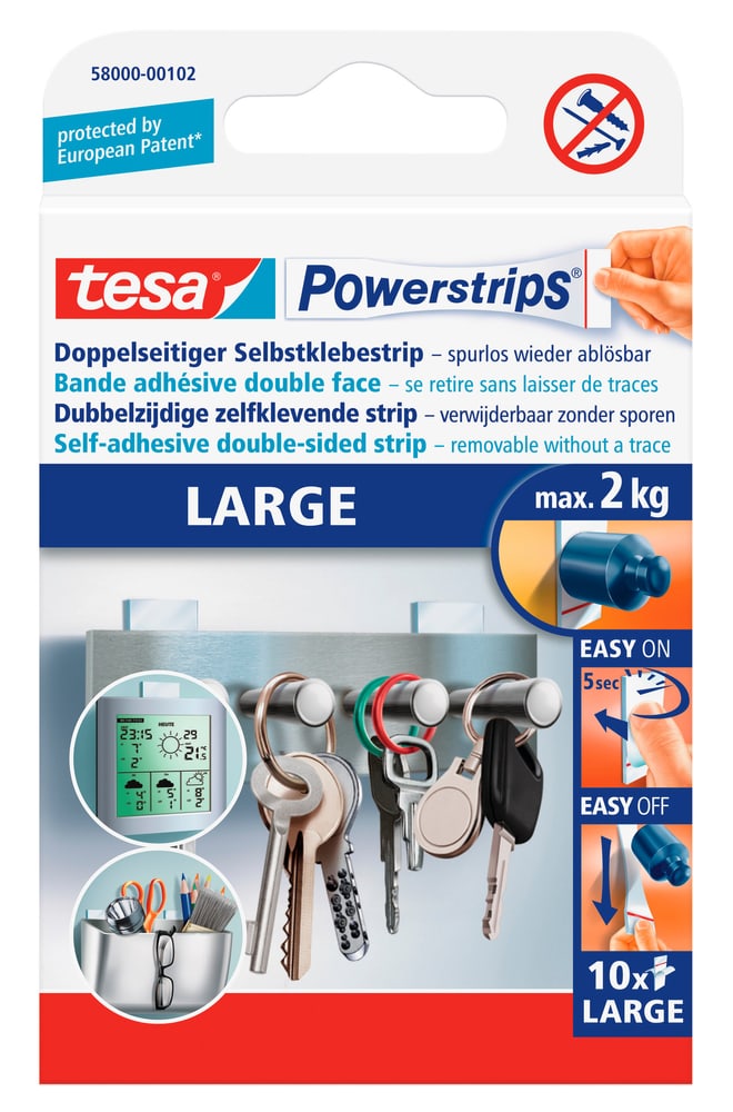TESA POWERSTRIPS LARGE Nastri adesivi Tesa 663084900000 N. figura 1