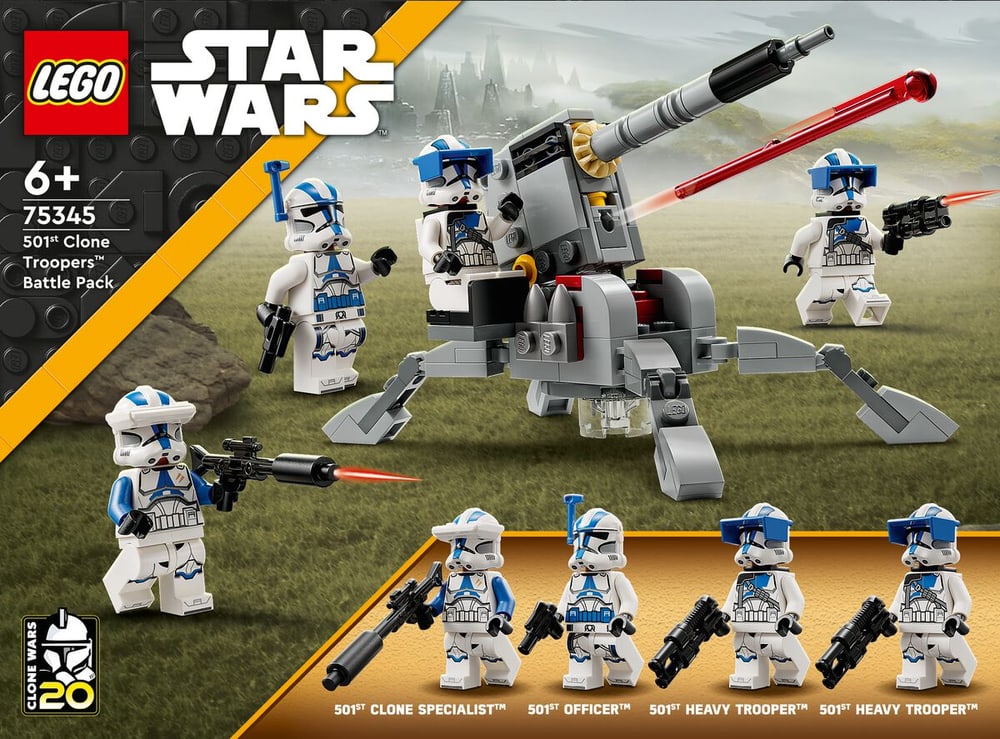 LEGO STAR WARS 7534 Pack de combat des Clone Troopers™ de la 501ème légion5 LEGO® 743414600000 Photo no. 1