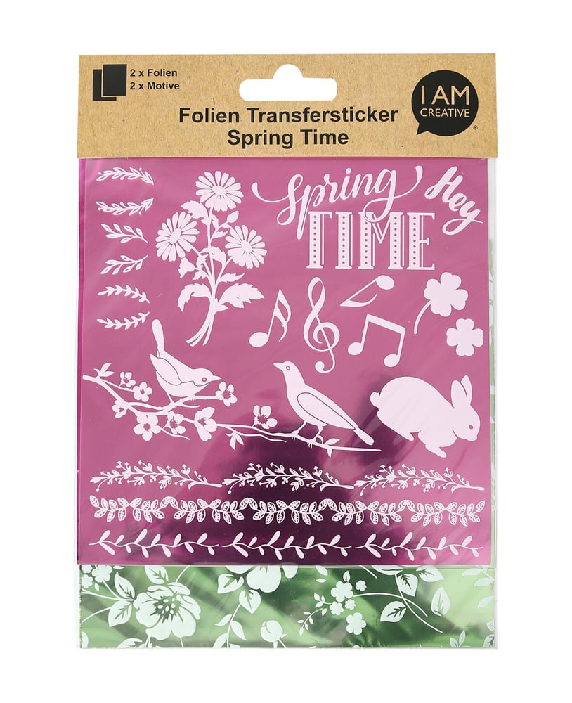 Folien Transfersticker Spring II, pink / grün Sticker Set 668009900000 Bild Nr. 1