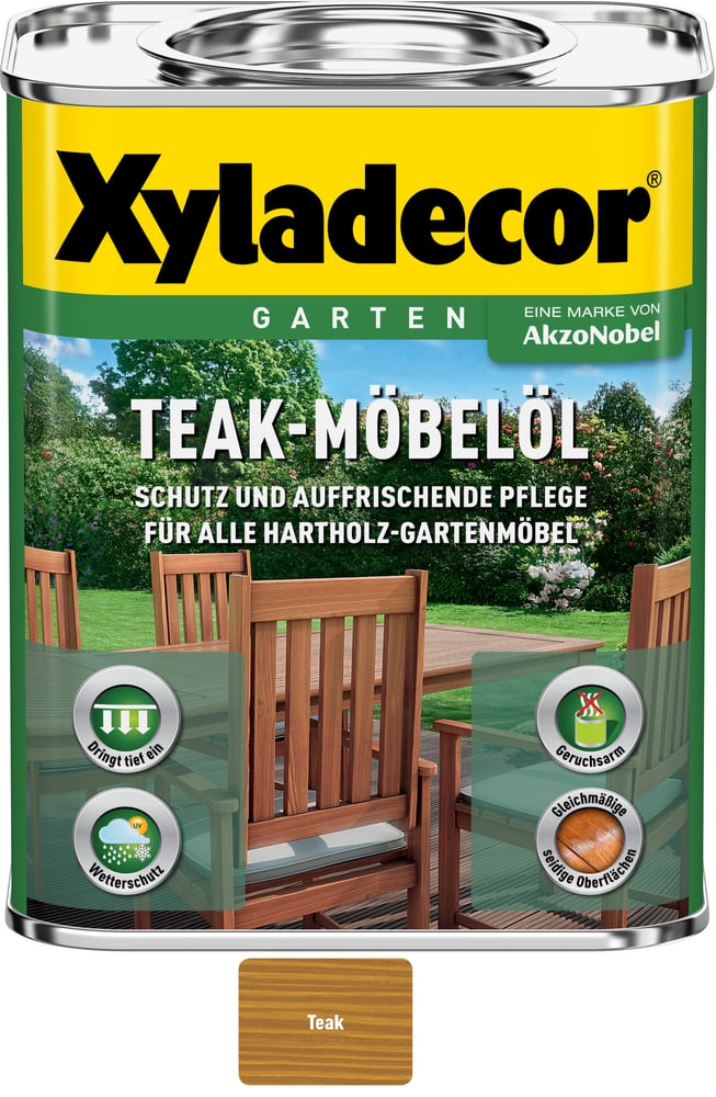 Olio per mobili teak Teak 750 ml Olio per la cura del teak XYLADECOR 661774900000 N. figura 1