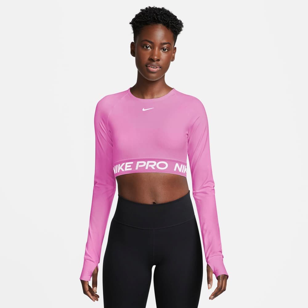 W Pro DF 365 Crop LS Langarmshirt Nike 471857800529 Grösse L Farbe pink Bild-Nr. 1