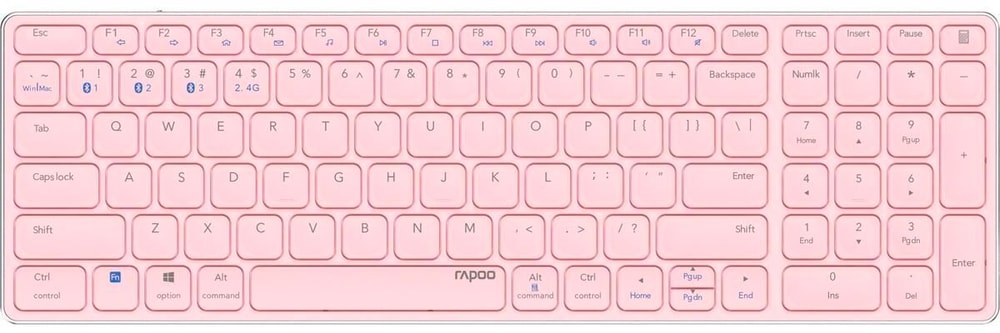 E9700M ultraslim Pink Universal Tastatur Rapoo 785300197196 Bild Nr. 1