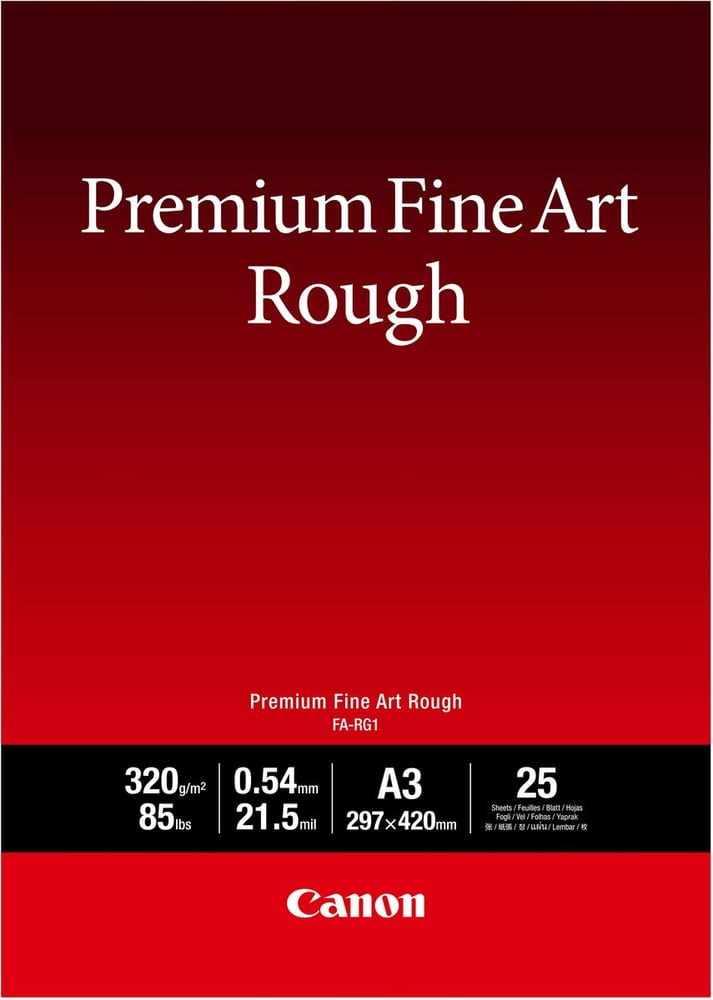Premium Fine Art Rough Paper FA-RG1 A3 Papier photo Canon 798290000000 Photo no. 1