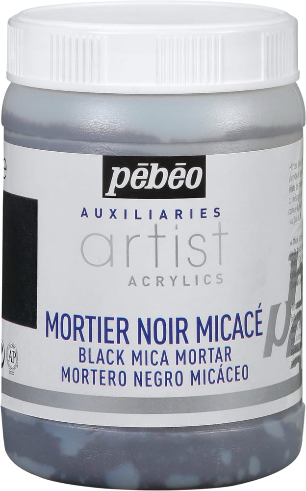 Pébéo Acrylic Mortier noir micacé Couleur mate Pebeo 663509220000 Photo no. 1