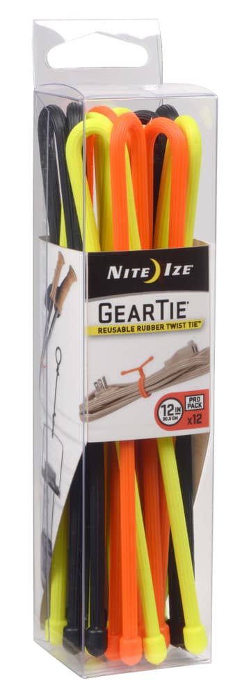 GearTie 12'' ProPack 3 couleurs Attache câbles Nite Ize 612129500000 Photo no. 1