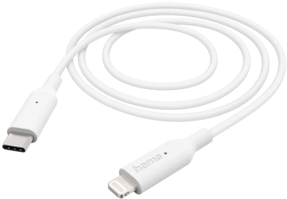 USB-C - Foudre, 1m, Blanc Câble de recharge Hama 785302422010 Photo no. 1