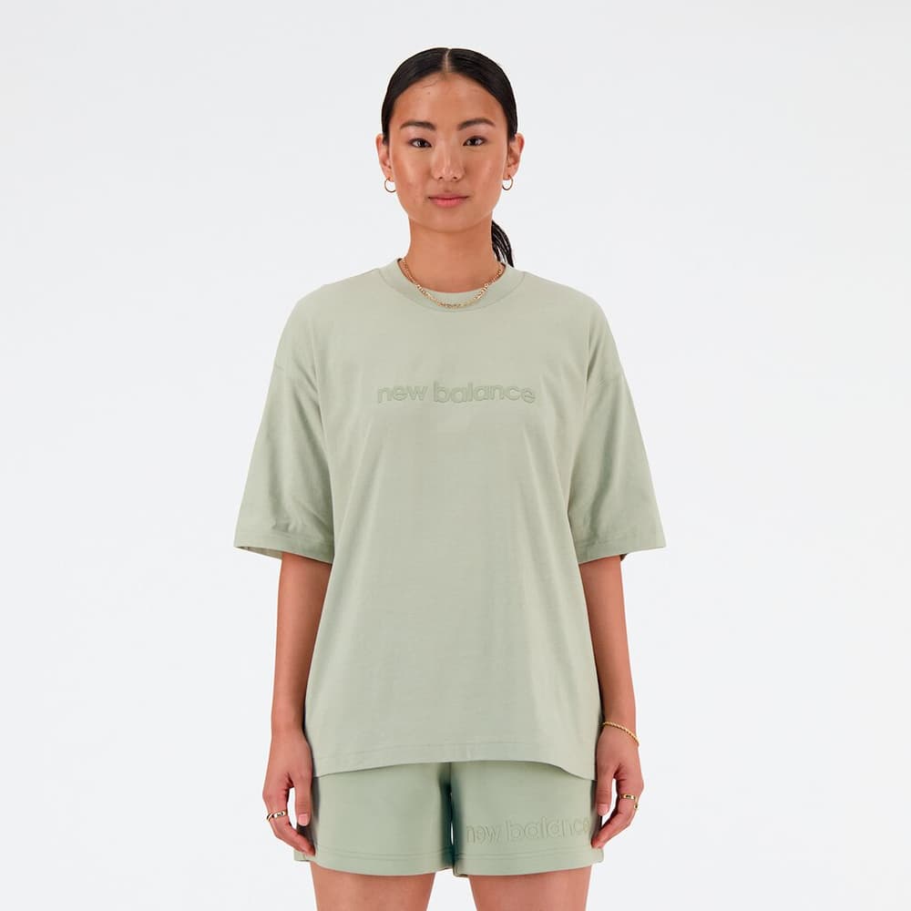 W Hyper Density Jersey Oversized T-Shirt T-shirt New Balance 474138800669 Taille XL Couleur tilleul Photo no. 1