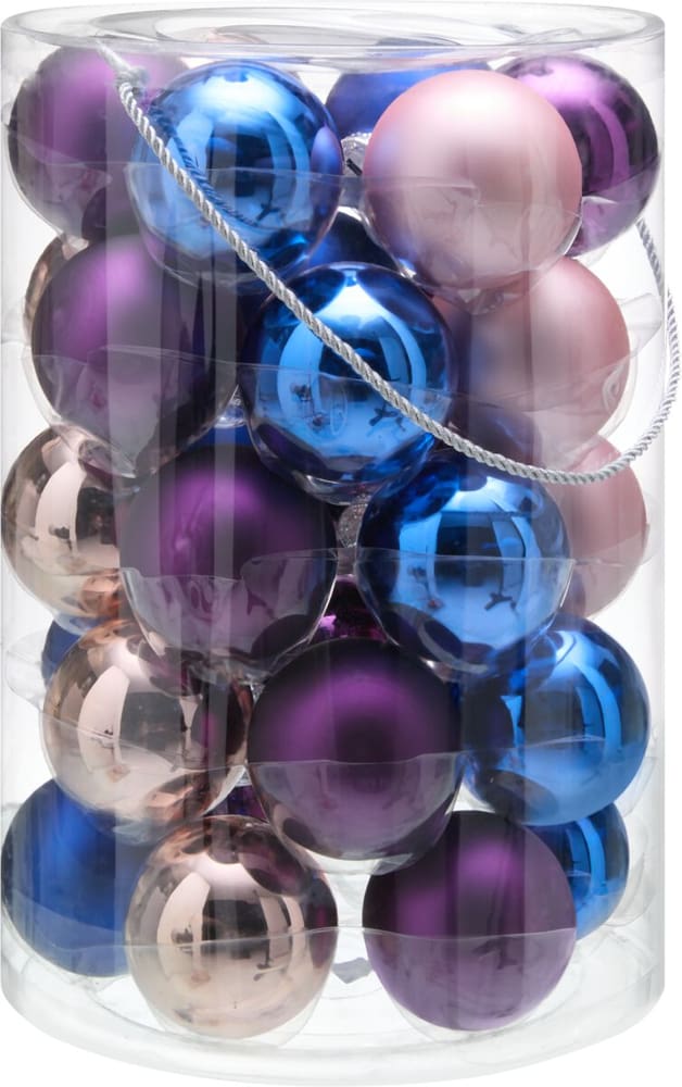 KAI Set de boules de verre 441611600000 Couleur Lilas, Rose, Bleu foncé Photo no. 1