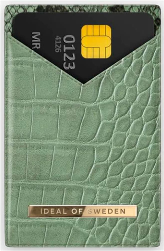 Universal Magnetic Card Holder Wild Wood Python Smartphone Wallet iDeal of Sweden 785300193942 Bild Nr. 1