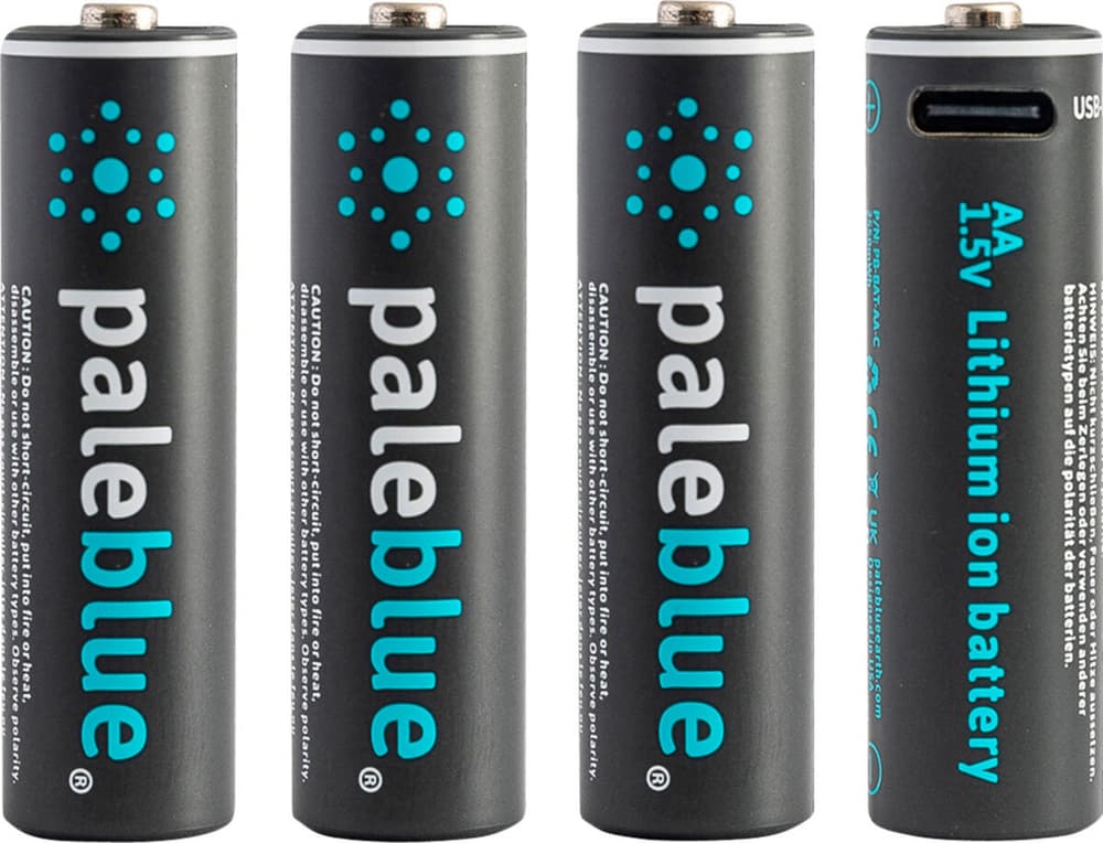 Battery AA USB-C 4pcs Pile rechargeable Pale Blue 785300172201 Photo no. 1