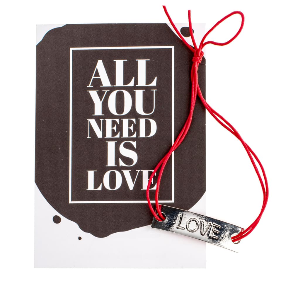 Kit braccialetti dell'amicizia All you need is Love Bande dell'amicizia 608111200000 N. figura 1