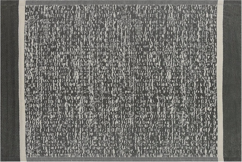 Outdoor Teppich schwarz-weiss meliert 120 x 180 cm BALLARI Outdoorteppich Beliani 759198000000 Bild Nr. 1