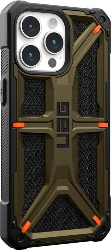Monarch Case - Apple iPhone 15 Pro Max - kevlar element green Smartphone Hülle UAG 785302425883 Bild Nr. 1
