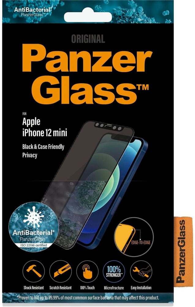 Case Friendly AB Privacy iPhone 12 mini Smartphone Schutzfolie Panzerglass 785300185558 Bild Nr. 1