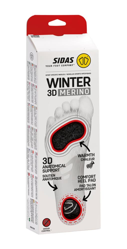 Winter 3D Merino Suole Sidas 493391900510 Taglie L Colore bianco N. figura 1