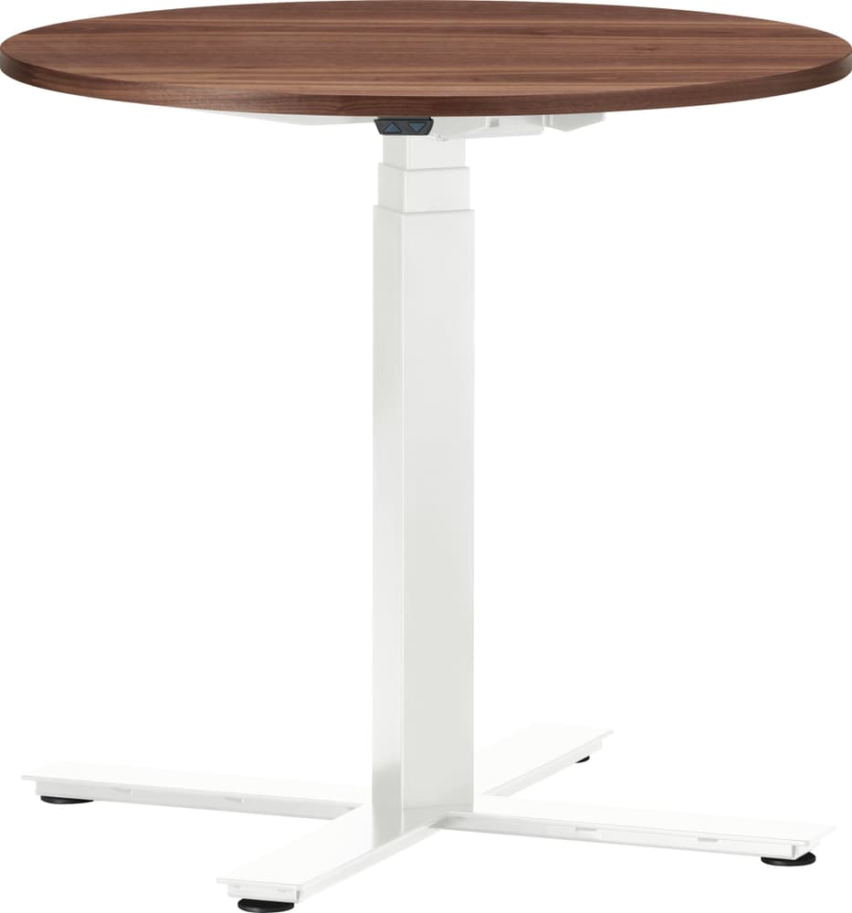 FLEXCUBE Tavolo da riunione regolabile in altezza 401931800000 Dimensioni A: 62.5 cm Colore Noce N. figura 1