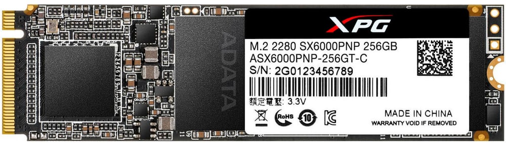 SSD XPG SX6000 Pro M.2 2280 NVMe 256 GB Disque dur SSD interne ADATA 785300167079 Photo no. 1
