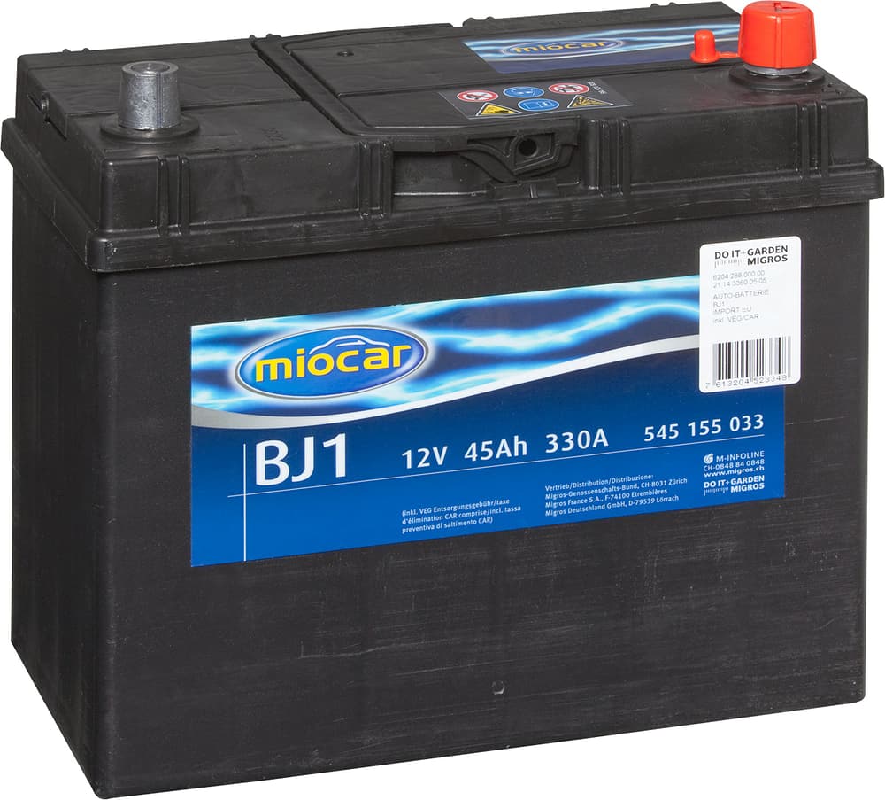 BJ1 45Ah Autobatterie Miocar 620428800000 Bild Nr. 1