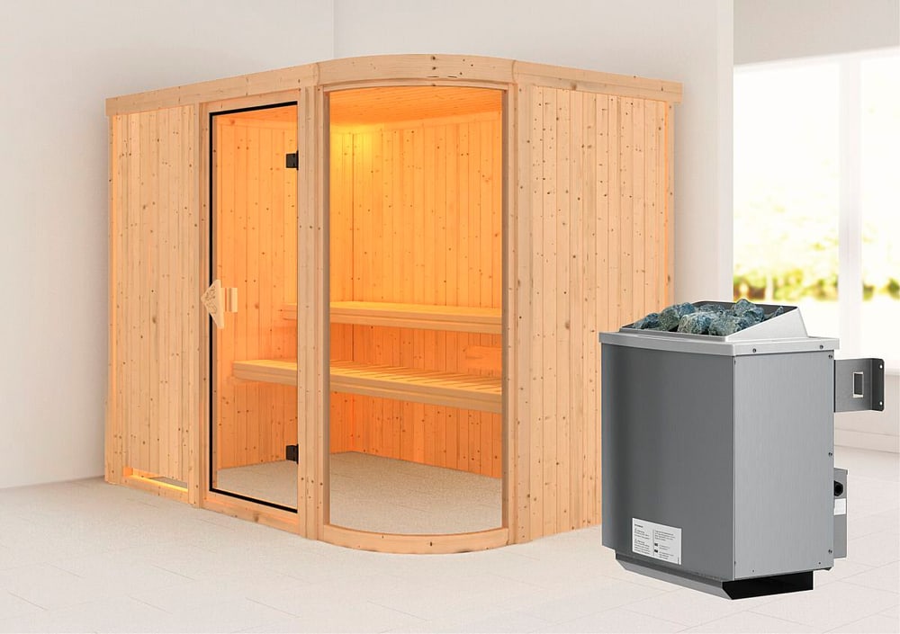 Sauna Parima 4 Accesso frontale Sauna Karibu 647541100000 N. figura 1