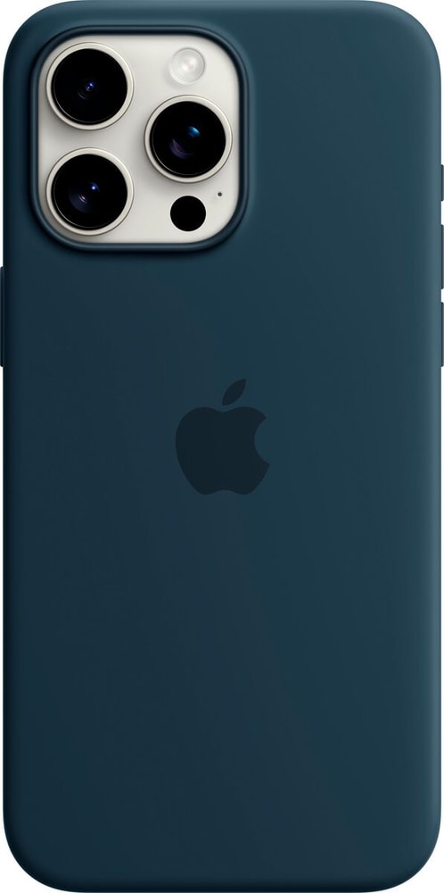 iPhone 15 Pro Max Silicone Case with MagSafe - Storm Blue Coque smartphone Apple 785302407353 Photo no. 1