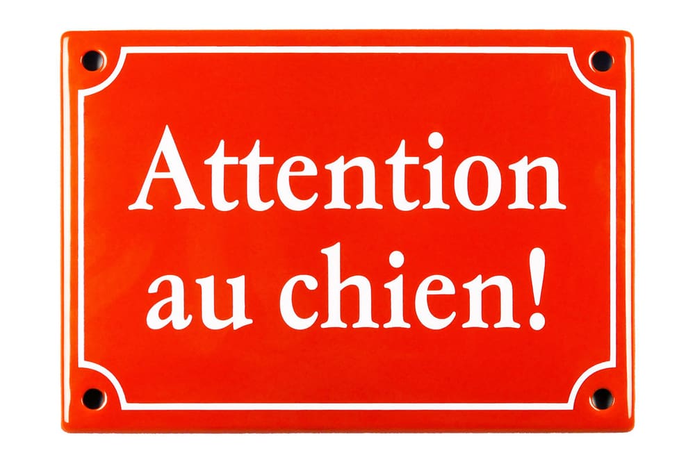 Insegna in email Attention au chien! 605077700000 N. figura 1