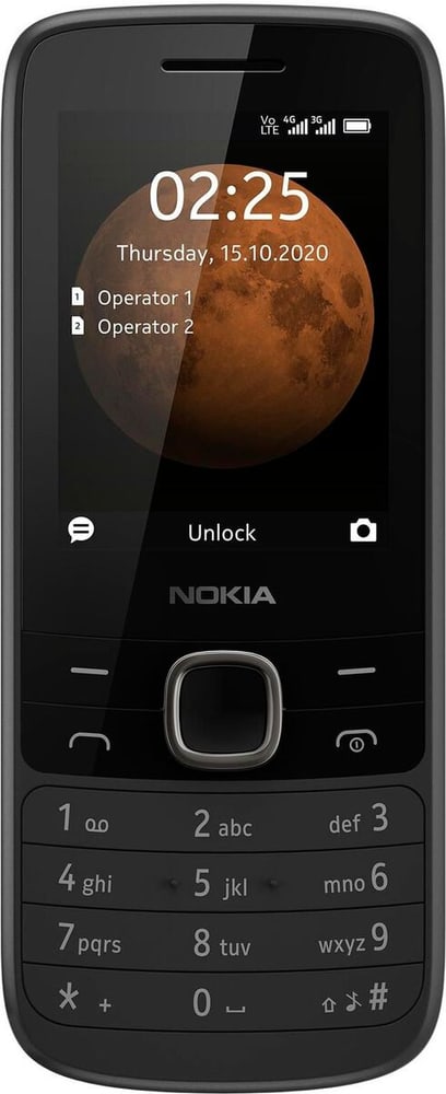225 4G Schwarz Mobiltelefon Nokia 785302427702 Bild Nr. 1