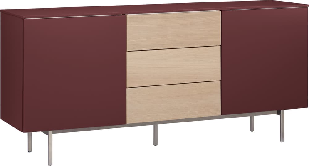 TILL Sideboard TILL Sideboard 400859000000 Grösse B: 168.0 cm x T: 41.0 cm x H: 77.0 cm Farbe Dunkelrot Bild Nr. 1