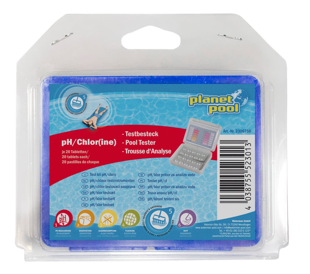 Test kit pH/cloro Analisi manuale dell'acqua Planet Pool 647067000000 N. figura 1