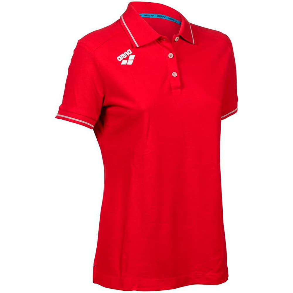 W Team Poloshirt Solid Cotton T-Shirt Arena 468712700530 Grösse L Farbe rot Bild-Nr. 1