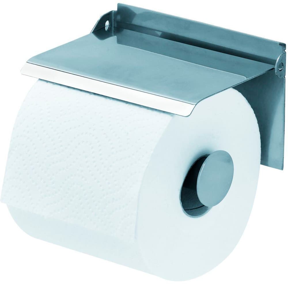 Porte-papier WC avec couvercle chromé Support de rouleaux de papier hygiénique diaqua 673932300000 Photo no. 1