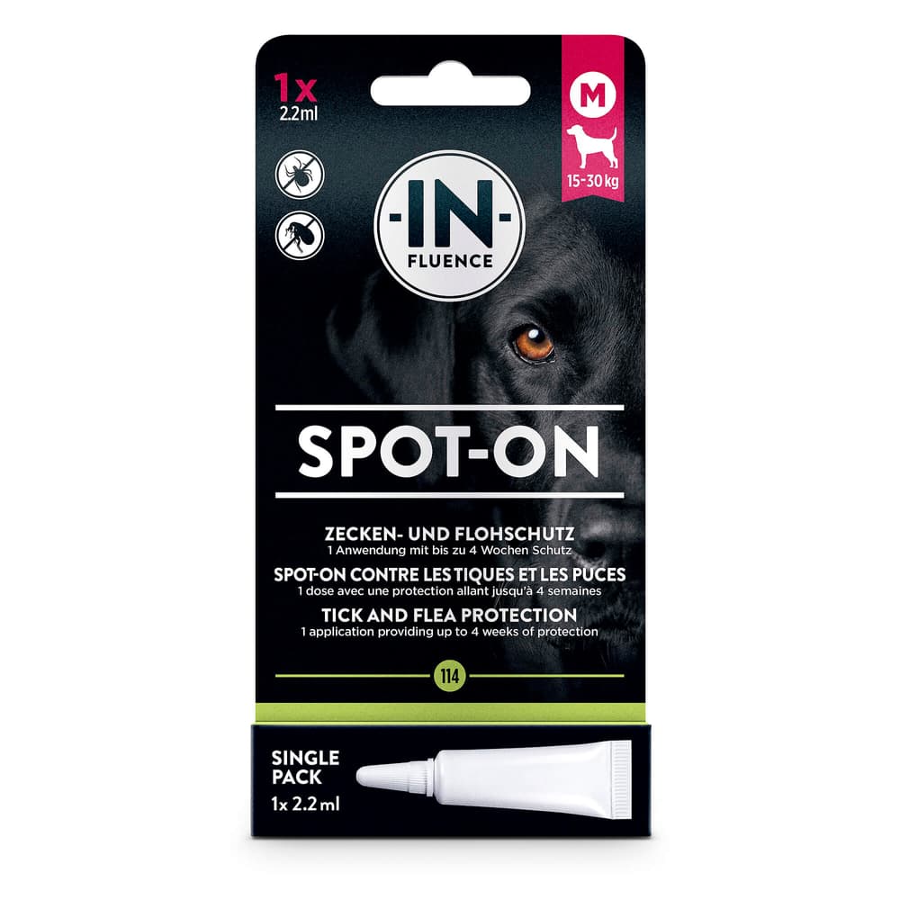 Spot-On cane M, 1x 2.2 ml Gocce repellenti per insetti meikocare 658369700000 N. figura 1