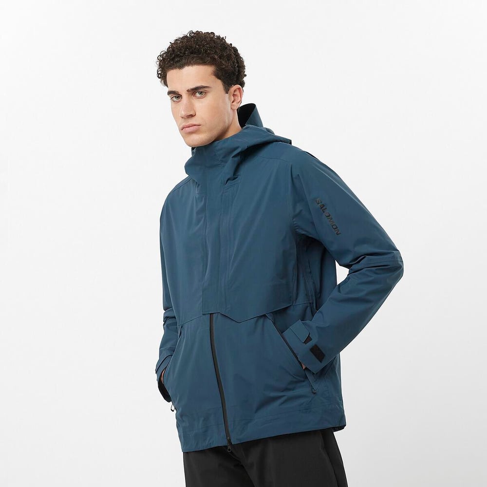 Outerpath WP Pro Veste de trekking Salomon 468442600543 Taille L Couleur bleu marine Photo no. 1