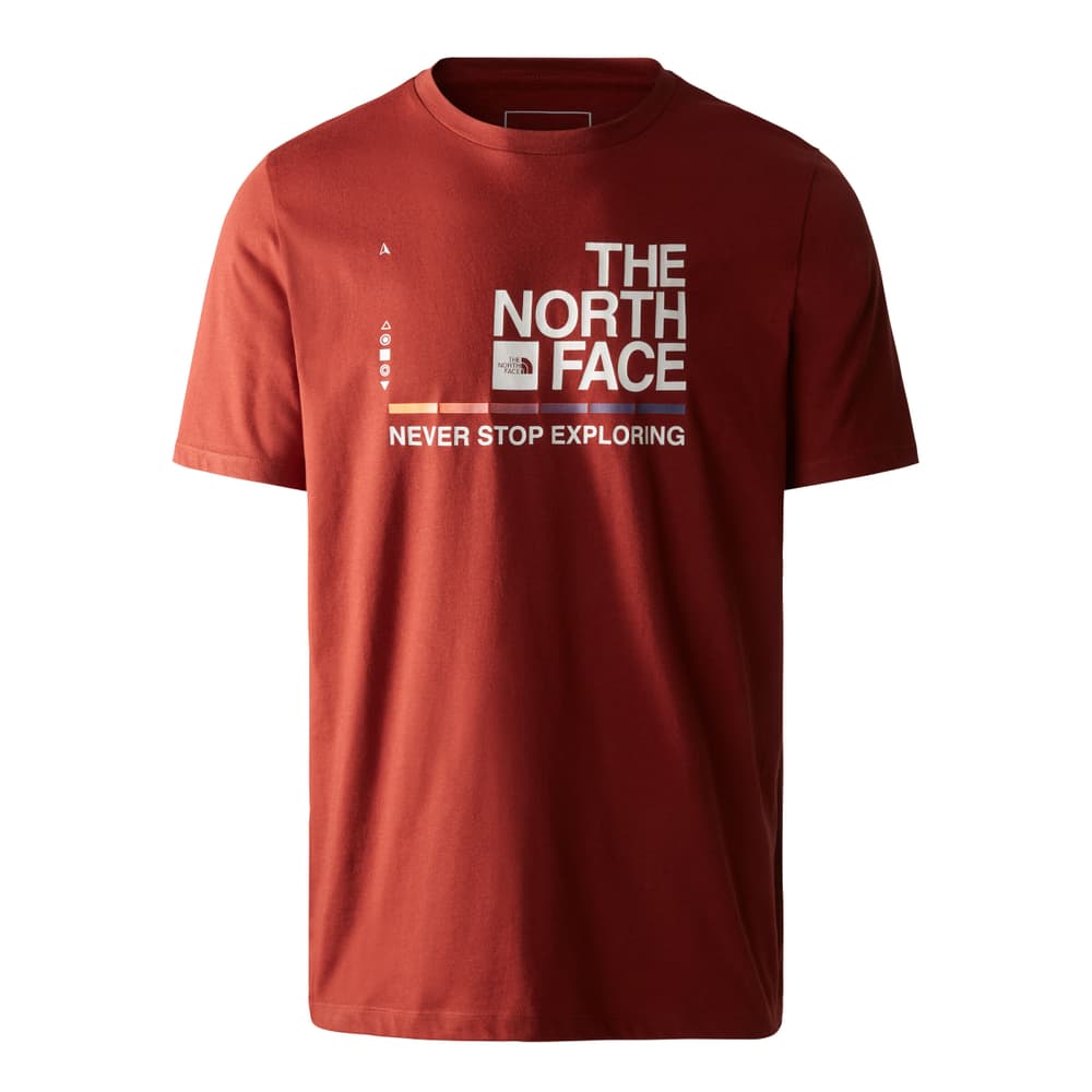 Foundation Graphic T-shirt de trekking The North Face 467586100470 Taille M Couleur brun Photo no. 1