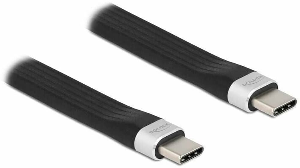USB 3.2 Gen 2 Flachbandkabel USB C - USB C 0.135 m USB Kabel DeLock 785302404721 Bild Nr. 1