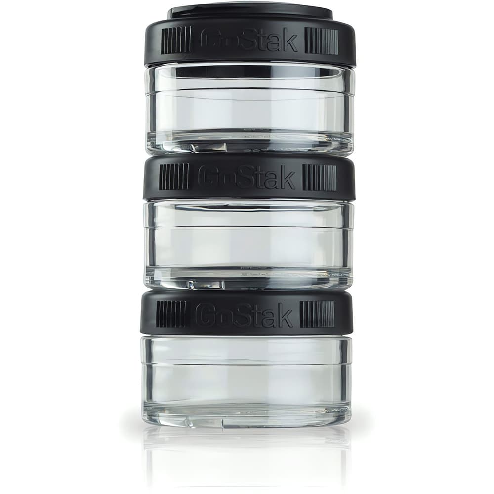 GoStak 3er 60ml Vorratsbehälter Blender Bottle 468839300020 Grösse Einheitsgrösse Farbe schwarz Bild-Nr. 1
